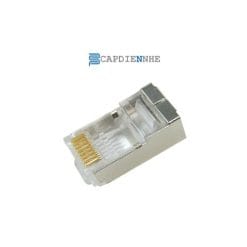 AMP Category 5E Modular Jack, Shielded, RJ45, SL, T568A/B, Almond (ASSY, SL110JACK, C5E, SHIELDED) 1375189-1